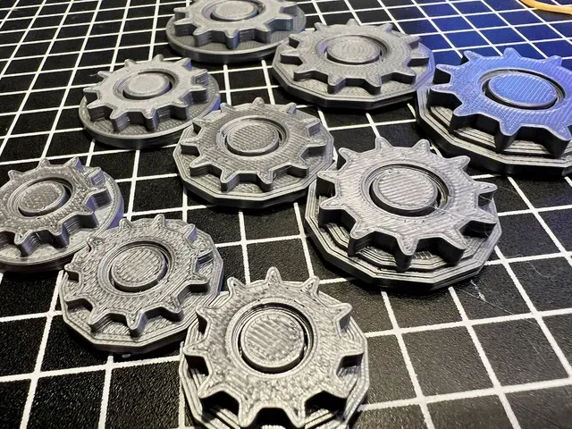 Miniature Bases Gear Pattern