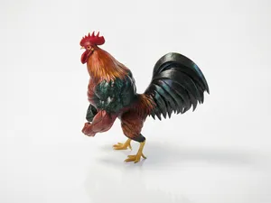 Strong Chicken Rooster Animal Figurine 3D Printable