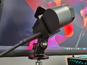 Toolless GoPro mount for Logitech Brio Webcam
