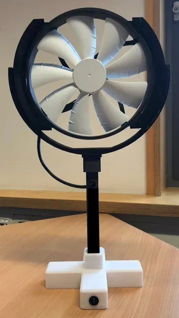 New base with electronics housing + post for 200mm PC Fan Desktop Fan by Hijinx — Фото 2 из 6