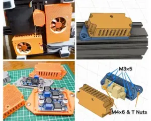 LM2596 Module Cover for 4040 frame mount