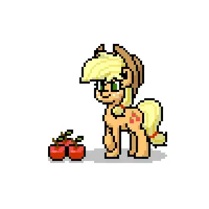 PonyTown My Little Pony AppleJack 3D picture (no MMU)