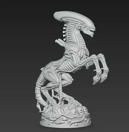 Alien Chess Set - Horror Biomechanical Xenomorph Chess Pieces — Фото 16 из 40