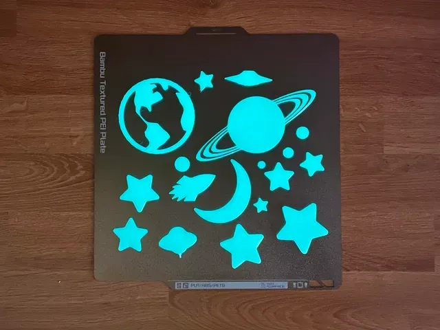 Glow in the dark night sky