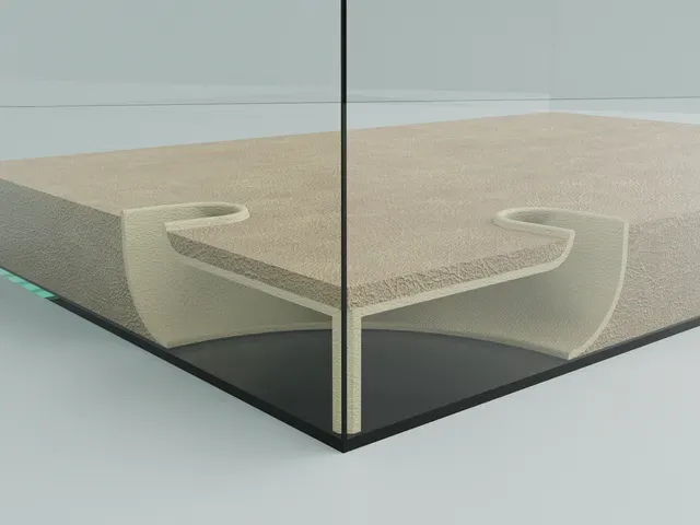 Underground corner tunnel for aquarium/ fish tank