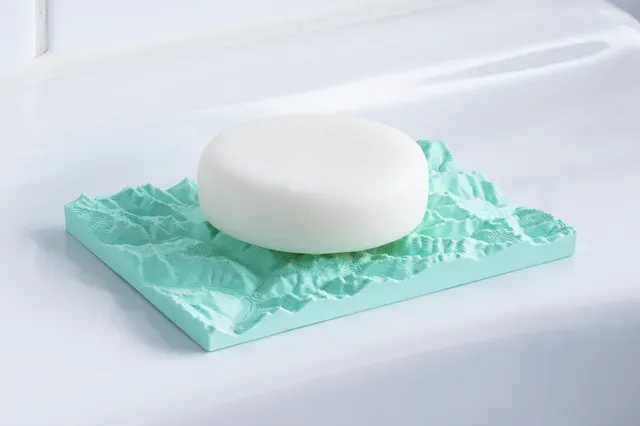Alpine Peaks - Soap Holder - Quick and Easy Print - Interesting and functional - Gift idea - Gift inspiration - High and Low Poly versions - Housewarming - Mountain — Фото 2 из 4