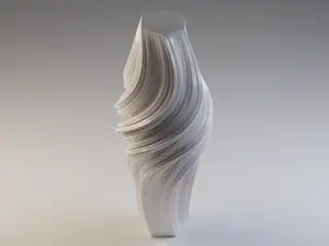 Fractal Flake Vase