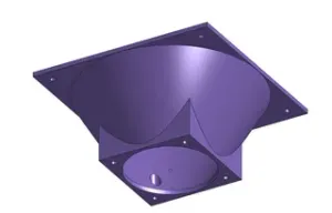 120mm to 60mm fan adapter for M3 bolts.