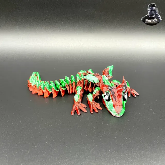 Glorious Baby Dragon - Articulated - Print in Place - No Supports - Flexible - Fantasy — Фото 9 из 15