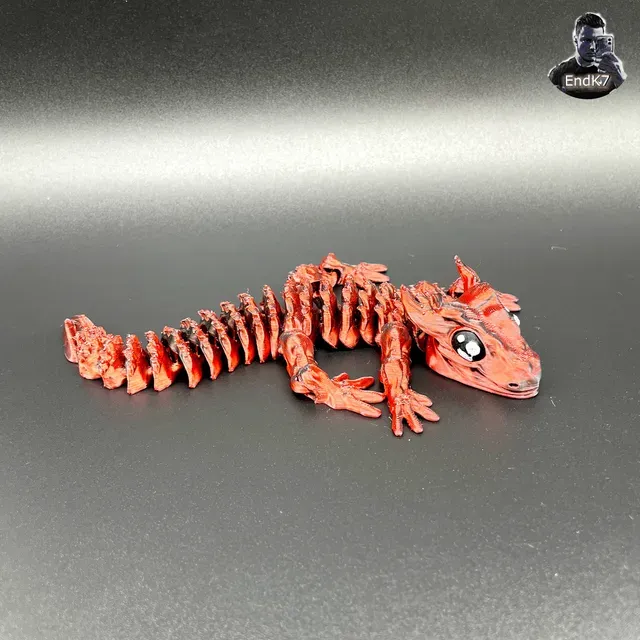 Glorious Baby Dragon - Articulated - Print in Place - No Supports - Flexible - Fantasy — Фото 10 из 15