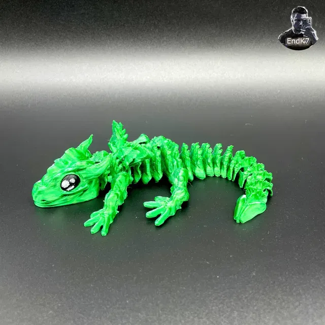 Glorious Baby Dragon - Articulated - Print in Place - No Supports - Flexible - Fantasy — Фото 12 из 15