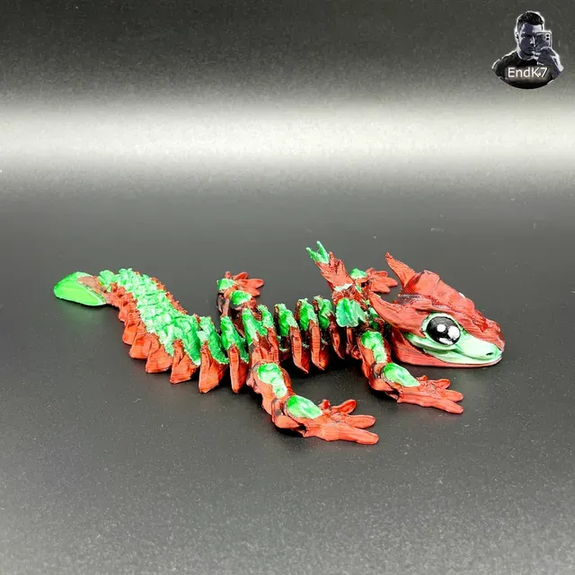 Glorious Baby Dragon - Articulated - Print in Place - No Supports - Flexible - Fantasy — Фото 14 из 15