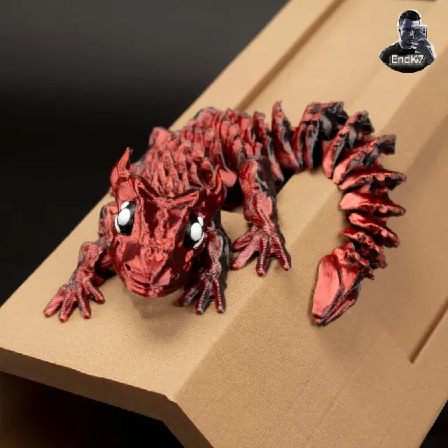 Glorious Baby Dragon - Articulated - Print in Place - No Supports - Flexible - Fantasy — Фото 3 из 15