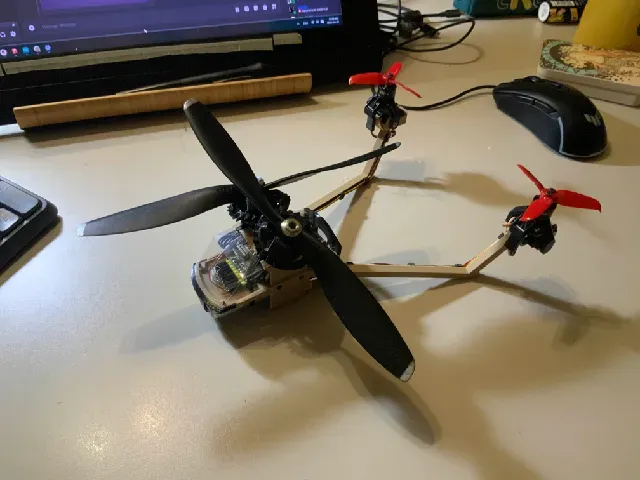 VC-06 Intermeshing Tiltrotor Quadcopter Frame