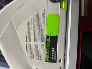 Festool TSC 55 and TS 75 Track Saw Locking Cover Plates