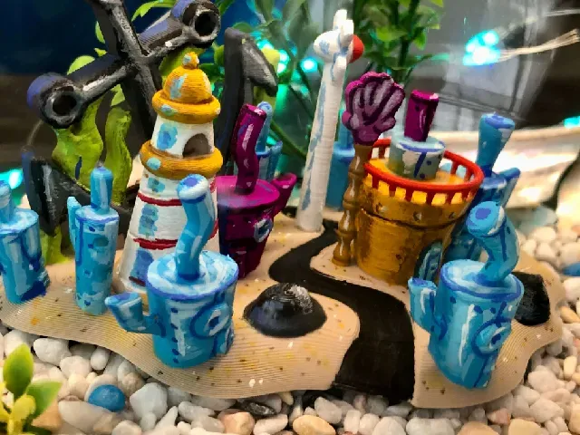 Bikini Bottom, SpongeBob - Aquarium / Fish Tank Decoration — Фото 7 из 14