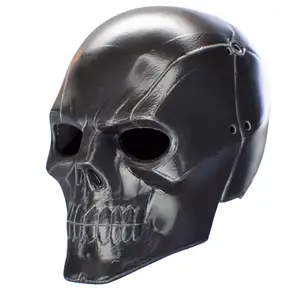 Black Mask Syndicate from Batman Arkham Knight real size - Máscara negra del Sindicato de Batman Arkham Knight tamaño real - Skull Mask - Calavera Mascara