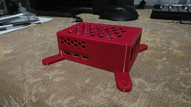 Raspberry Pi 5 with PoE M.2 HAT+ case VESA Standard 100mm