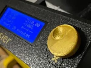 Prusa i3 MK2 / MK3 LCD Knob Round (depth corrected)