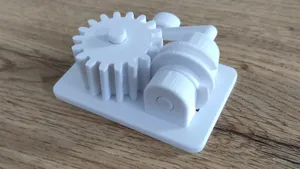 Worm Gear Drive - Print In Place Test