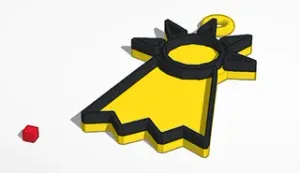 Llavero Digimon - Emblema de la esperanza / Digimon's Hope emblem Keychain