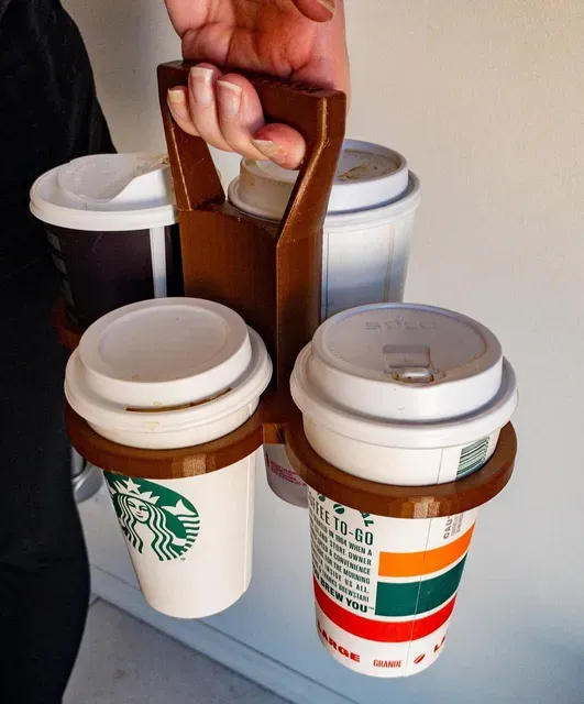 Hot 4 Handle Coffee Tote Carrier — Фото 3 из 8