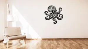 Octopus / Chobotnice voronoi wall decoration