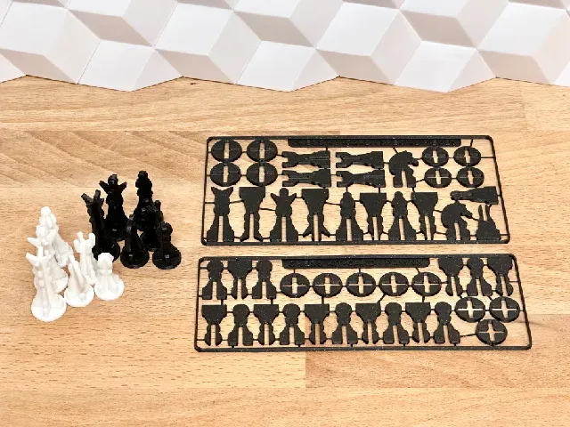 Tiny Chess Kit-Card (compact and modern 3D puzzle set) — Фото 9 из 9