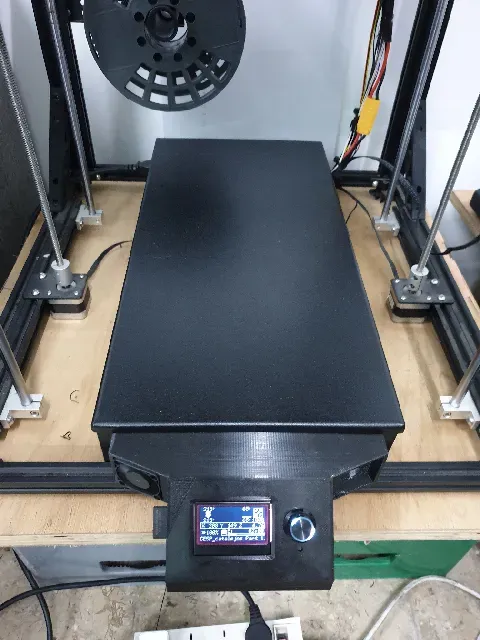 Ender 5 Plus Electronics Enclosure and Display for Raspberry Pi and Octopus Pro