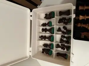 Insert for chess pieces for storage box