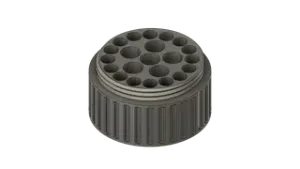 AA, AAA mixed battery storage container with lid