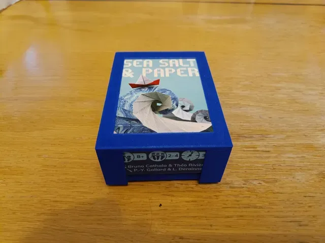 Sea salt and paper box replacement for sleeved cards - compatible extension