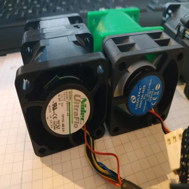 40mm silent fan Adapter for 1U servers (Supermicro, Intel, EMC) — Фото 3 из 3