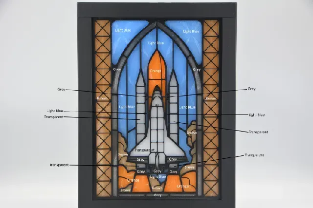 Space Shuttle Stained Glass Lightbox — Фото 8 из 13