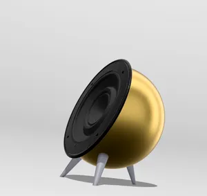 Spheric speaker housing for 50mm speaker