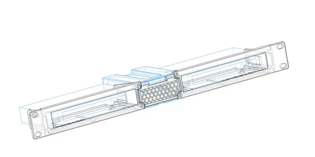 Netgear GS308 8 port switch module - wings - REMIX (M3 screws) — Фото 2 из 4