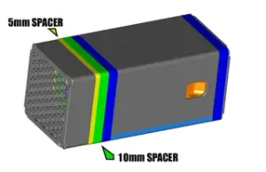 Spacers for WT-LC 80mm Fan Latching Case for Re-ARM + RAMPS