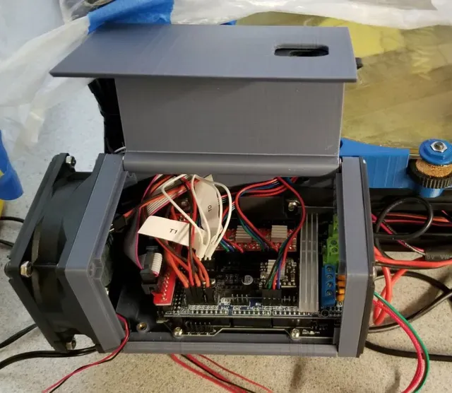 WT-LC 80mm Fan Latching Case for Re-ARM + RAMPS 1.6 (with STEP files) — Image 3 of 18