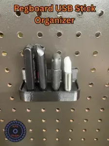Pegboard USB Stick Organizer