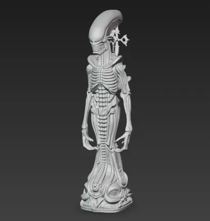 Alien Chess Set - Horror Biomechanical Xenomorph Chess Pieces — Фото 3 из 40