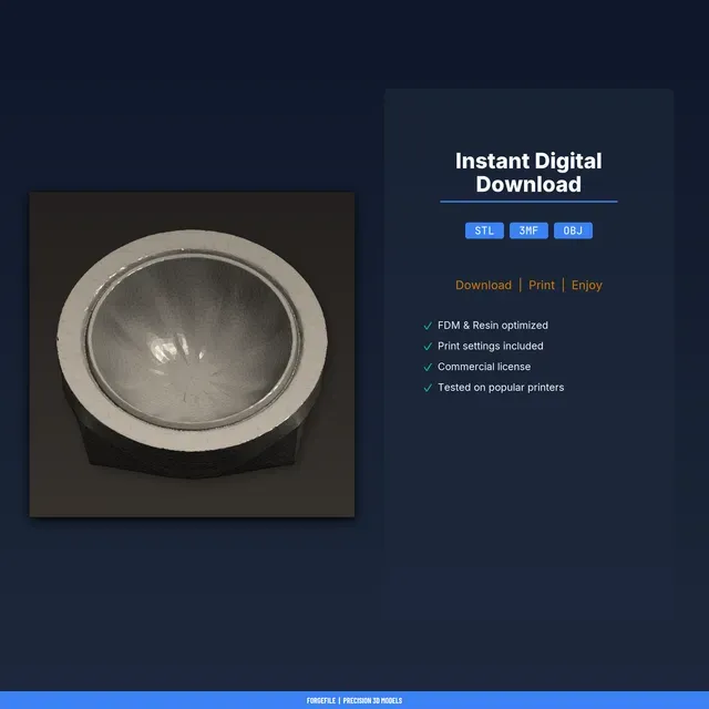 Raised Pet Food Bowl Stand, Modern Minimal Design, Fits Standard - 3D Printable STL File — Image 2 of 10