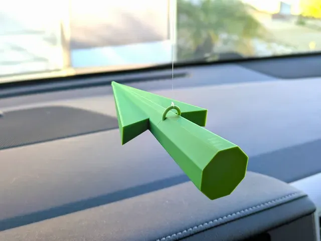 Crazy Taxi Arrow Rear-View Mirror Ornament