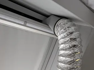 *Updated Wide Model* Detachable Velux Tilt Window Fume/AC/Printer Exhaust | 100mm/4 Inch Duct