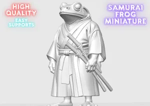 Samurai Frog Miniature