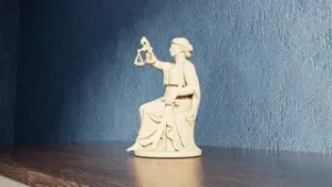 Lady with Scales of Justice