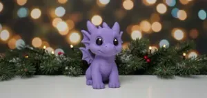 Cute Baby Dragon Sitting Holiday Figurine