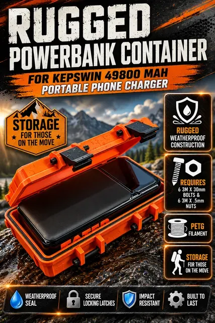 Rugged Power Bank Box - Kepswin 49800 mAh Portable Phone Charger — Image 5 of 5