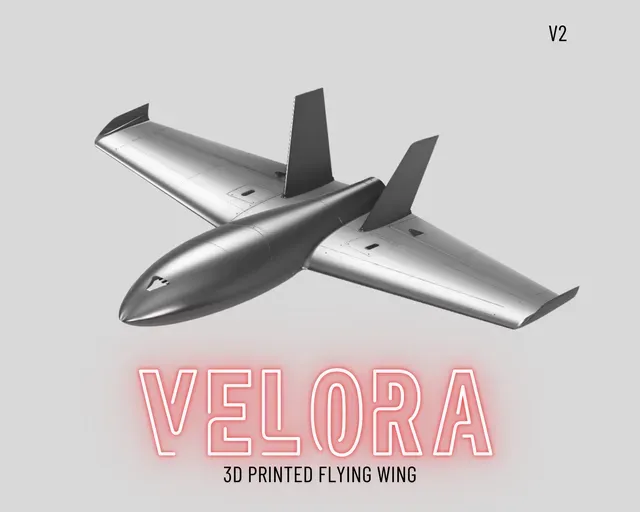 Zephyr Industries Velora Pro V4 - 3D PRINTED AIRPLANE WING - Twin or Single Motor - FPV DJI O3 / Walksnail Moonlight — Image 6 of 29