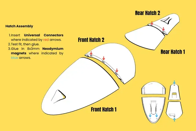 Zephyr Industries Velora Pro V4 - 3D PRINTED AIRPLANE WING - Twin or Single Motor - FPV DJI O3 / Walksnail Moonlight — Image 13 of 29
