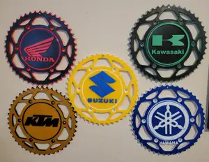 Sprocket wall Hangers Suzuki, Honda, Kawasaki, KTM, and Yamaha